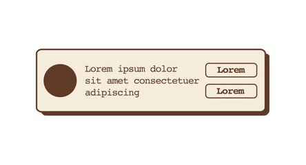 Fototapete - email pop up notification banner in retro colors. mail box computer or phone alert message. nostalgi