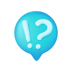 Poster - 3d speech bubbles social media chat message box dialogue sign