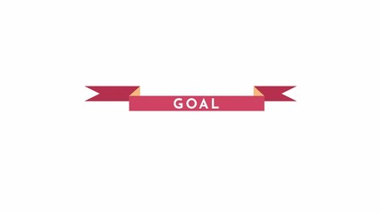 Poster - Finish line ribbon for goal achievement 2D object animation. Running race finish marathon flat cartoon 4K video, transparent alpha channel. Champion business sport animated icon on white background