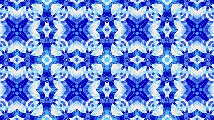Aufkleber - Transform geometric background. Transformation art mosaic pattern. Floor retro elegance mosaic. Seamless 4k looping footage.