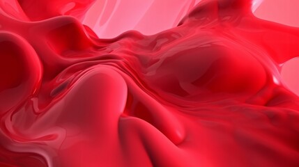 Wall Mural - ai-generated beautiful abstract and minimalistic red background