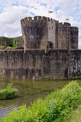 Wall Mural - Caerphilly Castle - second largest castle in United Kingdom - Caerphilly - Wales