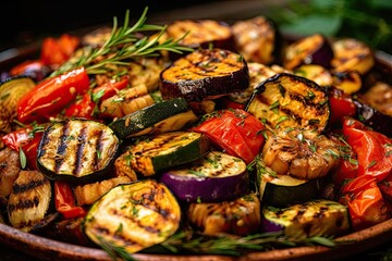 Wall Mural - Mediterranean Grilled Vegetables