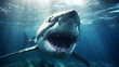 Hai unter Wasser, generative AI