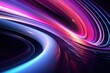 © AKKA - abstract futuristic background with pink blue glowing neon moving high speed wave lines and bokeh lights. Data transfer concept Fantastic wallpaper