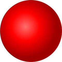 red glossy ball