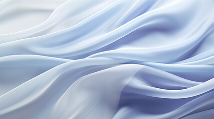 Illustration of a abstract background beautiful,thin blue fabric in folds. Generative AI.