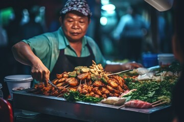 Wall Mural - Asian Street Food