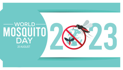 Mosquito Vector, World Mosquito Day. vector illustration. banner, Holiday, poster, card and background design.