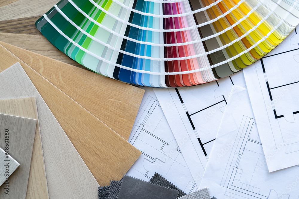 Home floor plans, building blueprint projects, open color palette guide ...