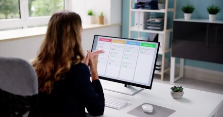 Poster - Kanban Scrum Schedule Board Plan App