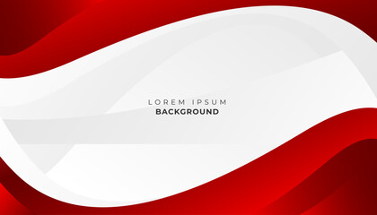 Red curve on a white background vector