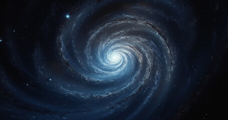 Wall Mural - black hole, wormhole and galaxy space spiral in dark sky for astrology, solar system or universe sci