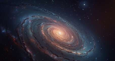 Wall Mural - solar system, wormhole and universe space spiral in dark sky for astrology black hole, galaxy or sci