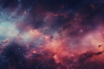 Wall Mural - nebula galaxy night sky background banner or wallpaper