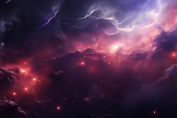 Wall Mural - nebula galaxy night sky background banner or wallpaper