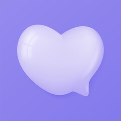 Poster - 3d speech bubbles. Conversation to comment. empty text frame