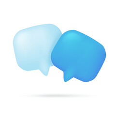 Poster - 3D text box. Speech bubble dialogue comic style.