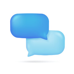 Poster - 3D text box. Speech bubble dialogue comic style.