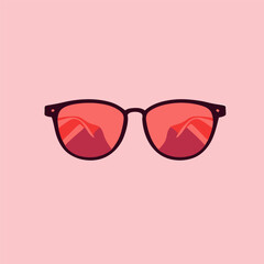 sunglasses vector in minimal style