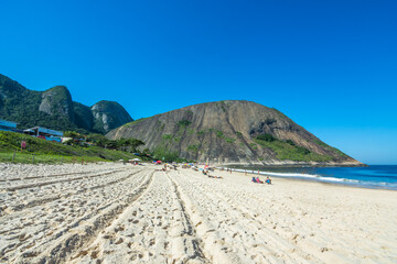 Wall Mural - Niterói, State of Rio de Janeiro, Brazil, June 2023 - view of the beautiful Itacoatiara Beach