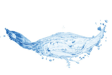 Wall Mural - Water splash,water splash isolated on white background,blue water splash,	