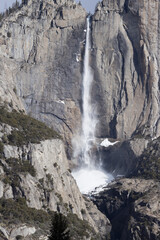 Wall Mural - Yosemite falls in the winter