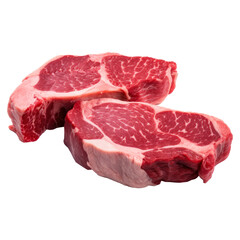 Wall Mural - steak beef meat isolated on transparent background