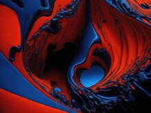 Abstract Wallpaper, A Molten Metal Liquid Citrine, Red, Dream Of An Empress, Nebula, Blue, Black, Portal, Red