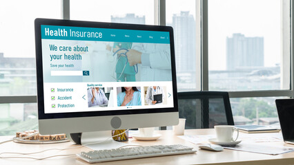 Health insurance web site modish registration system for easy form filling