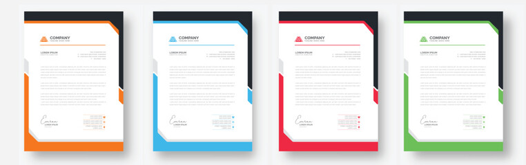 modern creative clean letterhead flyer corporate business proposal official minimal abstract profess