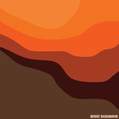 Sticker - Desert background