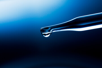 Wall Mural - macro science background,macro science experiment background,laboratory research, dropping liquid to