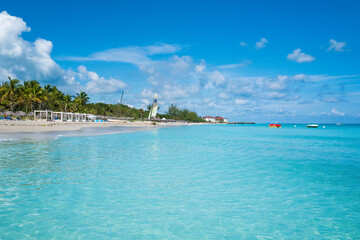 Wall Mural - The beach of Varadero in Cuba on a sunny summer day