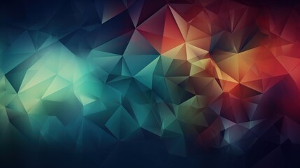 Wall Mural - a colorful abstract background with triangular shapes, generative AI