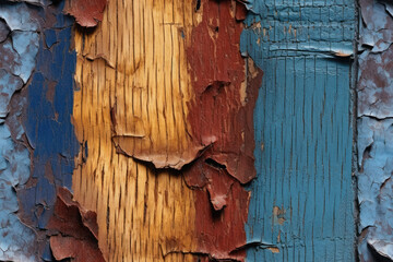  Nahtlos wiederholendes Muster - Bunte Holz Wand - Rau, alt und verwittert - Grunge und Vintage Stil