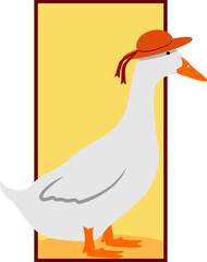 Poster - Rectangle shape with duck inside