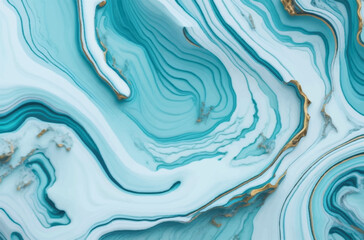  Abstract aquamarine marble wave texture in vector illustration. Aquamarine marble wave