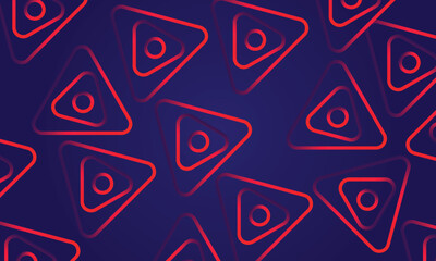 Aufkleber - Seamless pattern with shapes . Tringle pattern background design . 