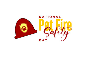 Wall Mural - national pet fire safety day, background template Holiday concept