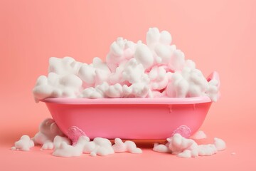 Poster - Toy bathtub foam. Generate Ai