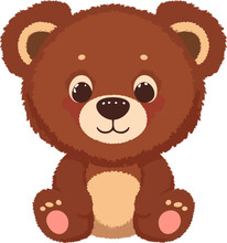 Cute Teddy Bear Vector Design Cartoon