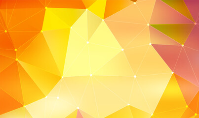 Poster - Abstract 3D luxury gradient golden, Pink gold low polygonal modern design. Geometric triangle pattern. Creative geometric background for cover, poster, banner web, flyer, Print ad design. Vector EPS10