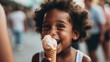 © Robert Kneschke - Child with ice cream cone at a summer fair