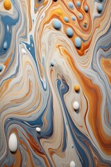 Wall Mural - smooth, swirling marble surface, created with generative ai