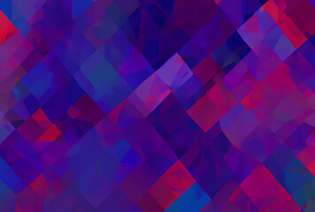 Wall Mural - abstract trendy bright color background of geometric shapes created with generative ai technology