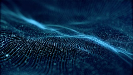 Digital Waves in a 3D animation