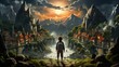 © Firman - journey of a young boy in a fantasy world, illustration, background