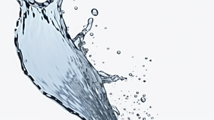 Wall Mural - Water splash with a white background. Generative ai