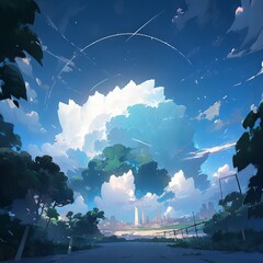 Wall Mural - anime beautiful wallpaper